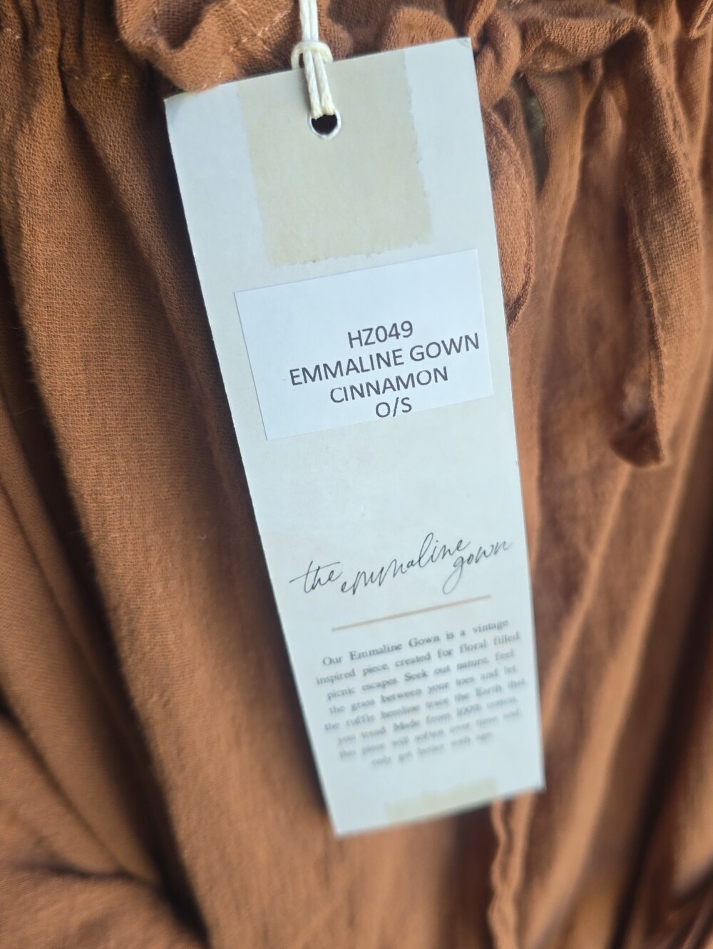 Women's Rust Off-Shoulder Tiered Maxi Dress - Picture 8 of 8